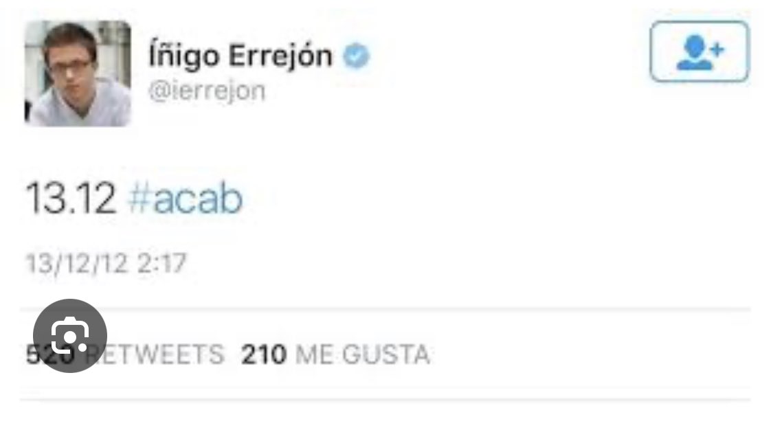 dFensor_'s tweet image. Ahora tendrás opción de decirle esto a la cara a los policías que te detengan. Eres basura y siempre lo has sido, Iñigo Errejon