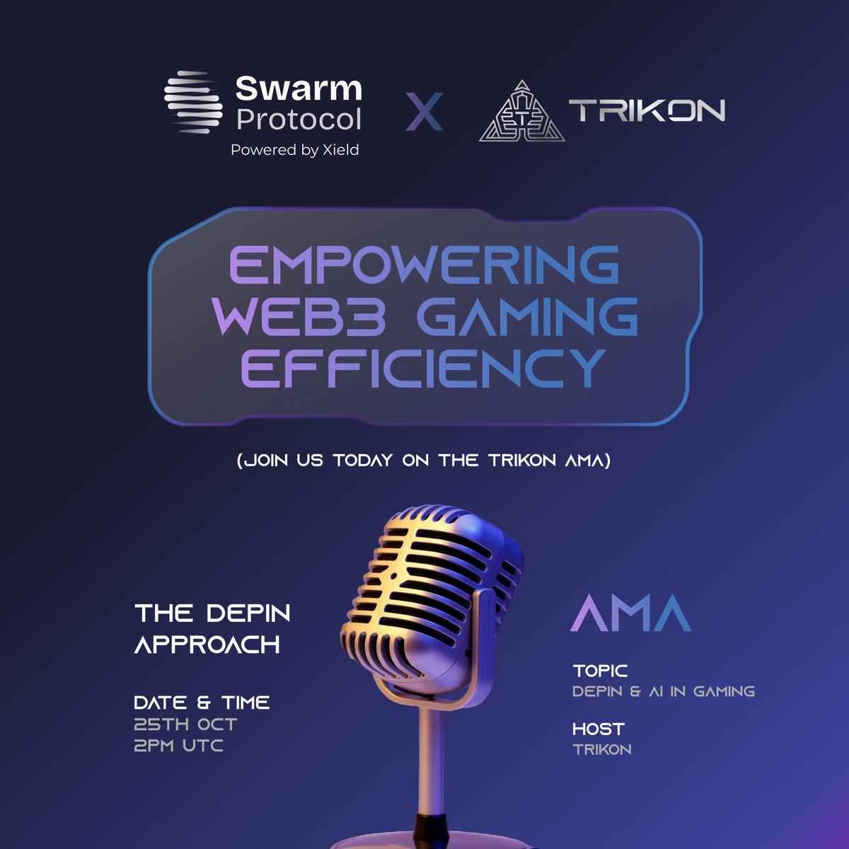 We are so excited to be featured in the upcoming Trikon AMA! 🌐

Get Ready, for this special Megaspaces event today at 2 PM UTC! Make sure to tune in! 🔥

🎙️ Link: x.com/i/spaces/1yoJM…