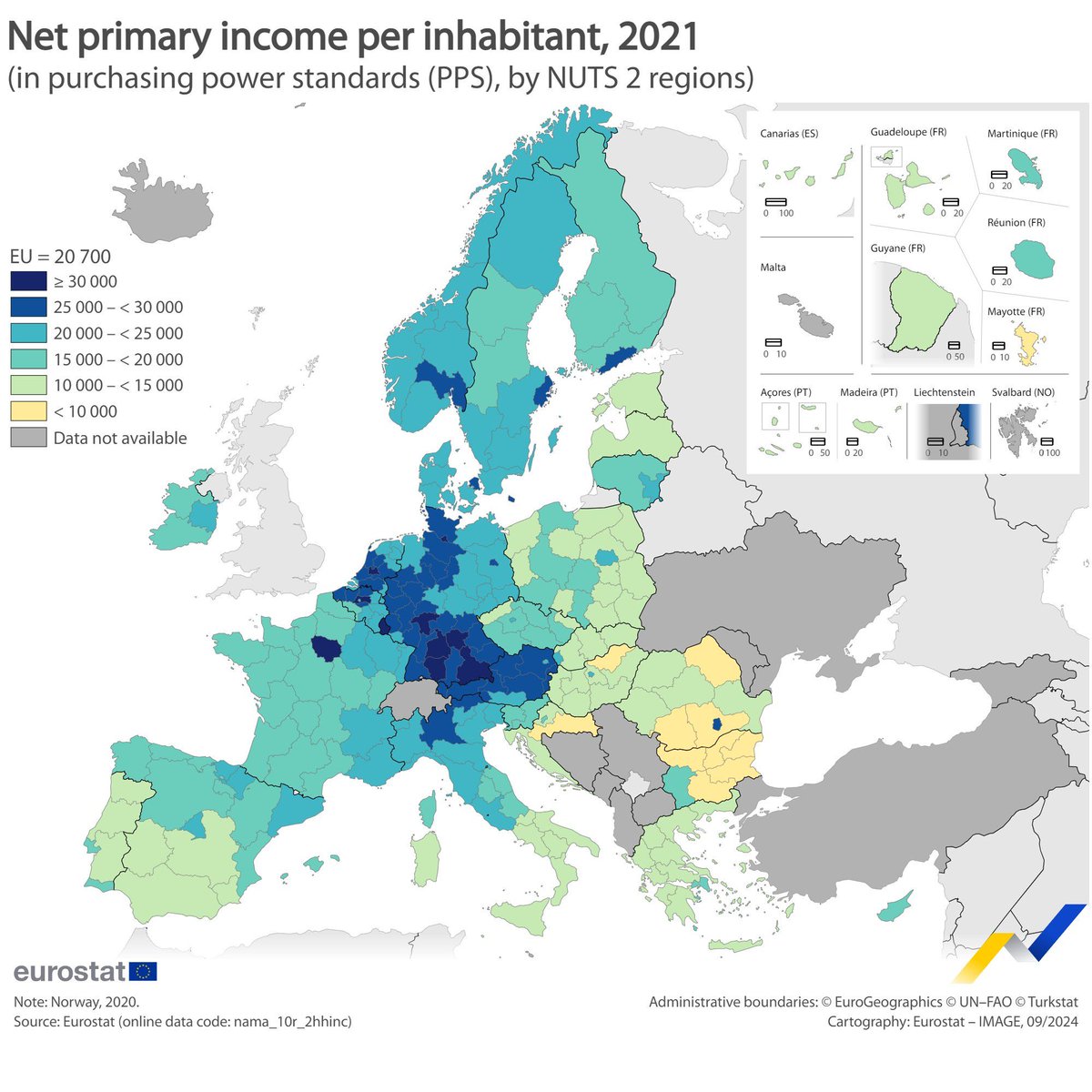 This map summarizes Europe (EU) pretty well. Source: buff.ly/3YmwK9M