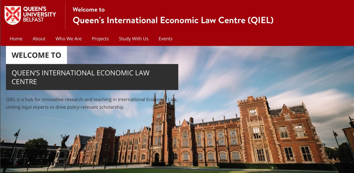 Promotion of QIEL Launch

Celebrating our new research centre! Join us for the launch of the Queen's International Economic Law Centre (<a href="/qub_iel/">Q-IEL</a>). Speakers include Mr Santiago Wills (WTO), Professor Joanne Scott (EUI Florence), Professor Federico Lupo-Pasini (Durham) and