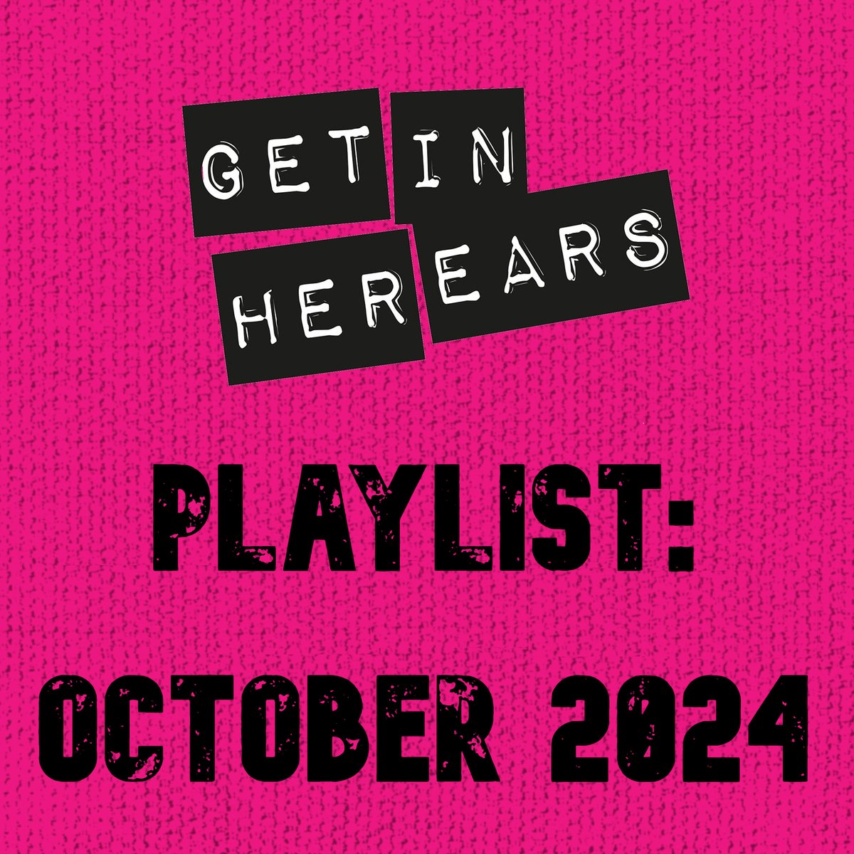Get our October #NewMusic Playlist in your ears!

💜 Read about our choices &amp; listen to them here: getinherears.com/2024/10/25/pla… 💜

Featuring an eclectic mix of dreamy electronic soundscapes, grunge/shoegaze/punk/alt-rock bangerz, alt-pop tunes &amp; indie-folk musings ✨