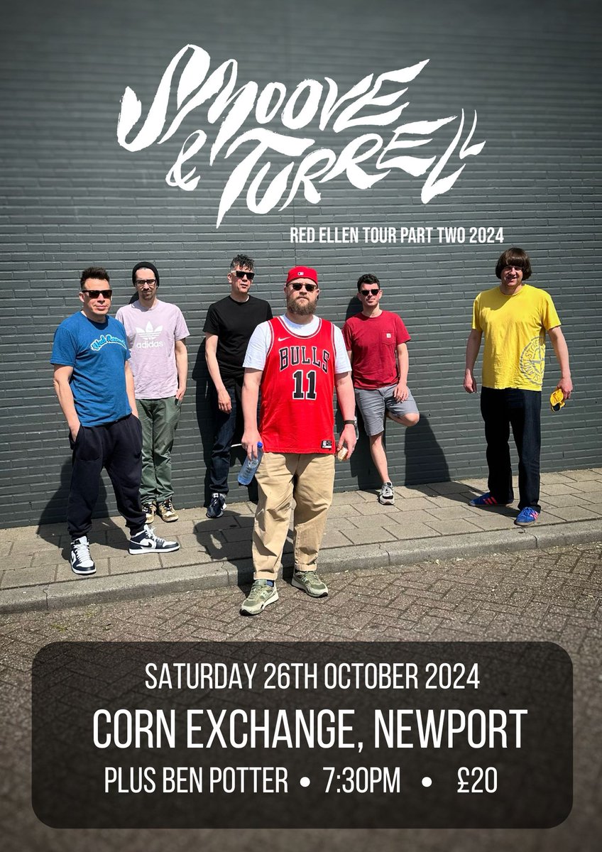 Corn Exchange, Newport (@cornexchangenpt) on Twitter photo TONIGHT! 🌽
Don't miss Geordie soul crew <a href="/SmooveTurrell/">Smoove & Turrell</a> as they bring their raw brand of electronic northern soul with a dash of rocking blues & funked up disco to the Corn Exchange plus support from DJ Ben Potter. Tickets available on the door. 🎶
🎟 bit.ly/SmooveTurrell-… TONIGHT! 🌽
Don't miss Geordie soul crew <a href="/SmooveTurrell/">Smoove & Turrell</a> as they bring their raw brand of electronic northern soul with a dash of rocking blues & funked up disco to the Corn Exchange plus support from DJ Ben Potter. Tickets available on the door. 🎶
🎟 bit.ly/SmooveTurrell-…
