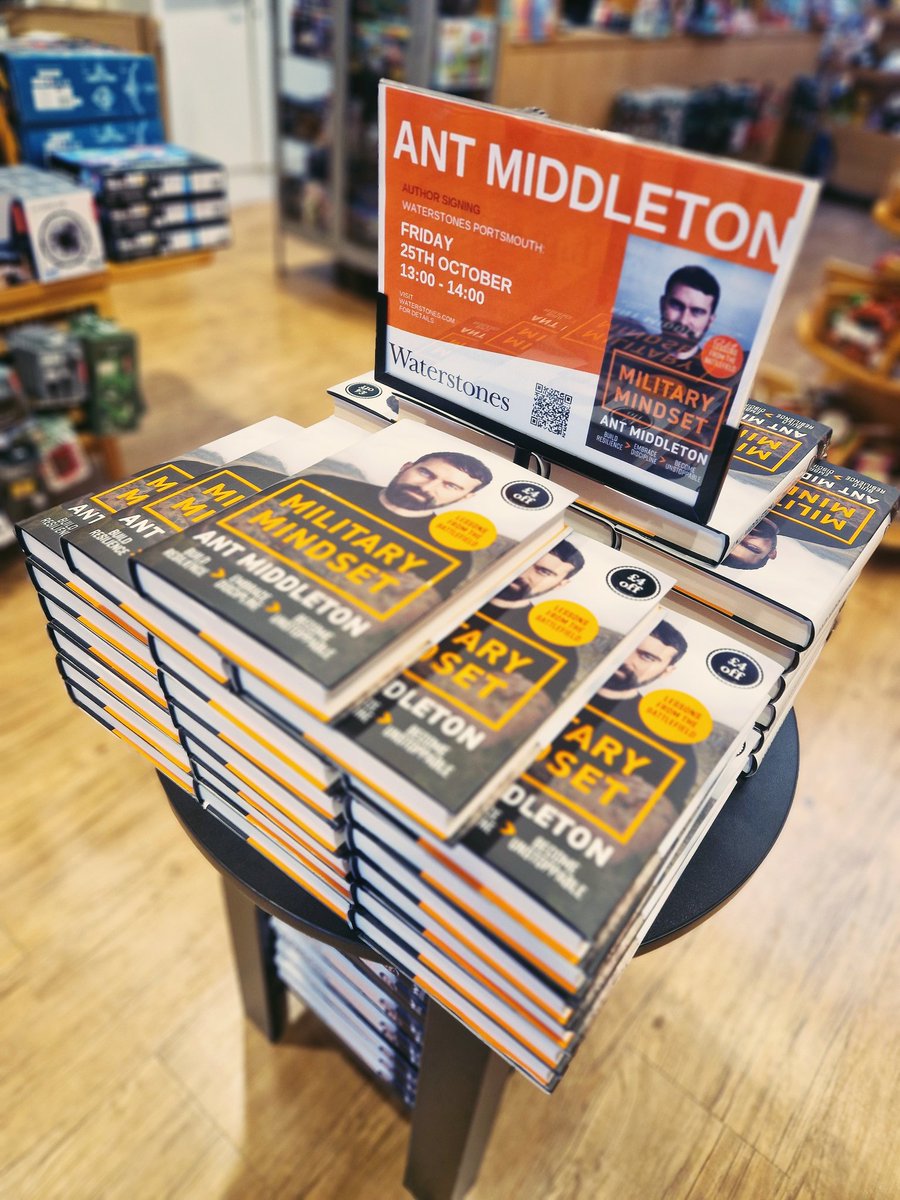Book signing with Ant Middleton TODAY from 1pm! No need to book, just turn up! 📚 <a href="/antmiddleton/">Ant Middleton</a>