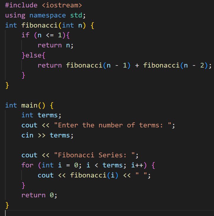 AakritiArya02's tweet image. Day9
Officially started dsa hehe 
learned basic terminologies like Time Complexities,brute force etc.
learned about recursion and printed fibonacci series...
@namespacecomm #NameSpaceCommunity 
#25daysofcode