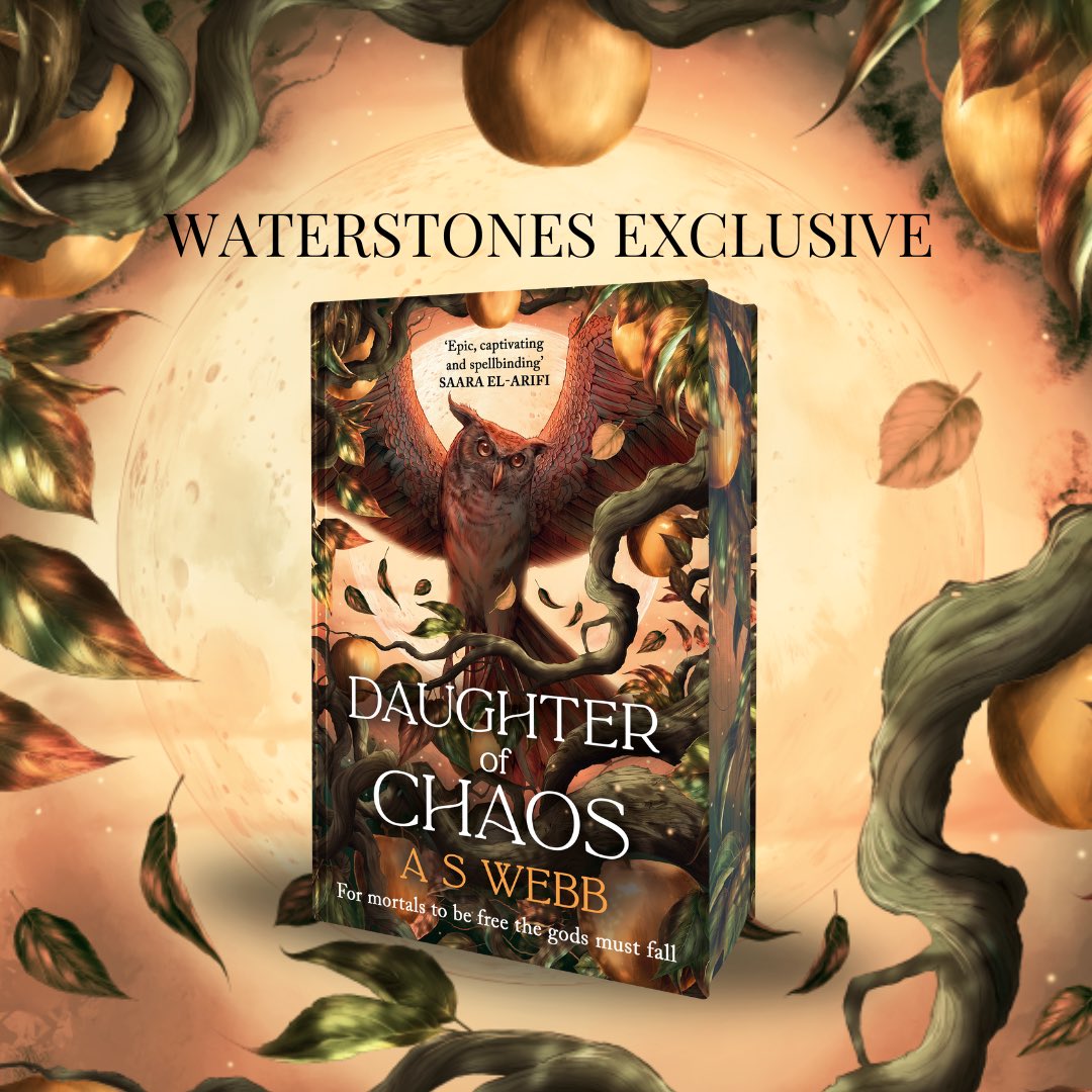 A.S. Webb (updates only) (@webbandpen) on Twitter photo 🚨 SPECIAL EDITION ALERT🚨
I am so excited to share the gorgeous <a href="/Waterstones/">Waterstones</a> exclusive special edition of #daughterofchaos - this will be signed with a beautiful digital edge 🦉 ✨
waterstones.com/book/daughter-… 🚨 SPECIAL EDITION ALERT🚨
I am so excited to share the gorgeous <a href="/Waterstones/">Waterstones</a> exclusive special edition of #daughterofchaos - this will be signed with a beautiful digital edge 🦉 ✨
waterstones.com/book/daughter-…