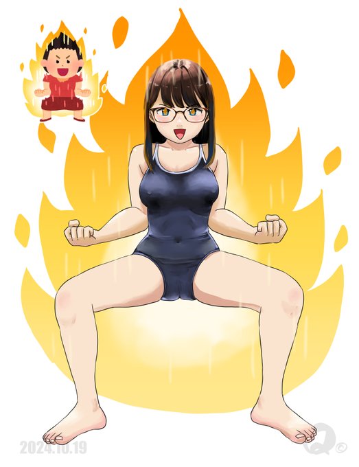 #いらすとやチャレンジ 
メラメラ🔥🔥🔥 