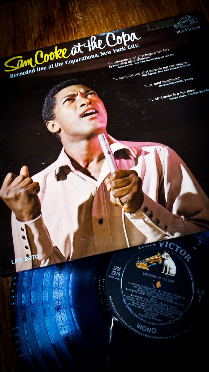 rock_rollrecord's tweet photo. 今晩まもなく！

１０月２５日 (金) 

#金曜夜のアルバムまるごとかけ流し！は

#サムクック！

SAM COOKE

/ AT THE COPA

USオリジナル　モノラル盤

午後７時から８時まで

#オリジナル盤のレコードを聴くお店！
#ロックンロールレコード
~ #お茶の間に間に ~

#SAMCOOKE　#ATTHECOPA https://t.co/4R8FXzKNYJ