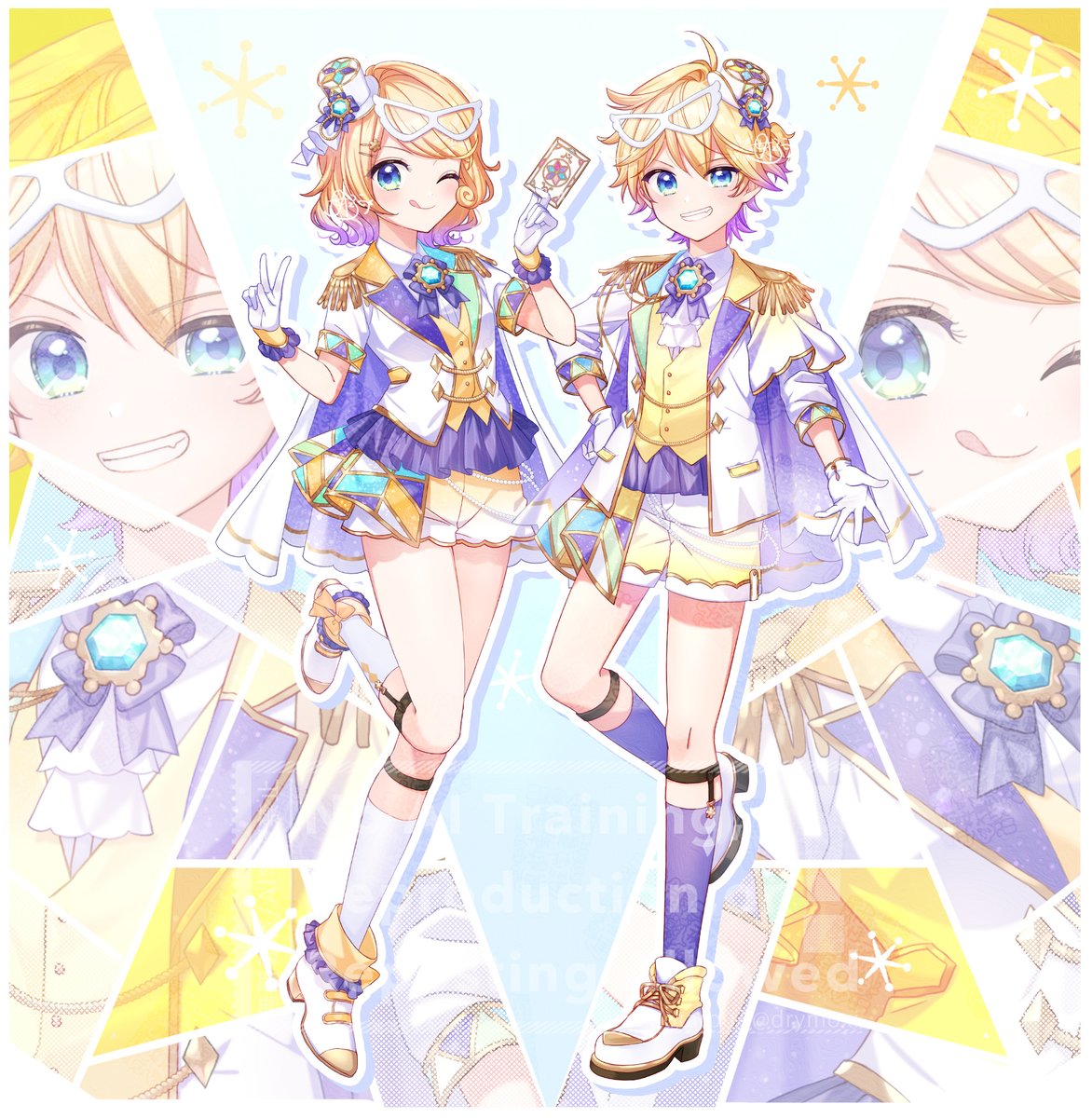 dryMoxi's tweet photo. two ,three ❄✧*:･ﾟ
#鏡音リン  #鏡音レン https://t.co/9FmZLdsN7M