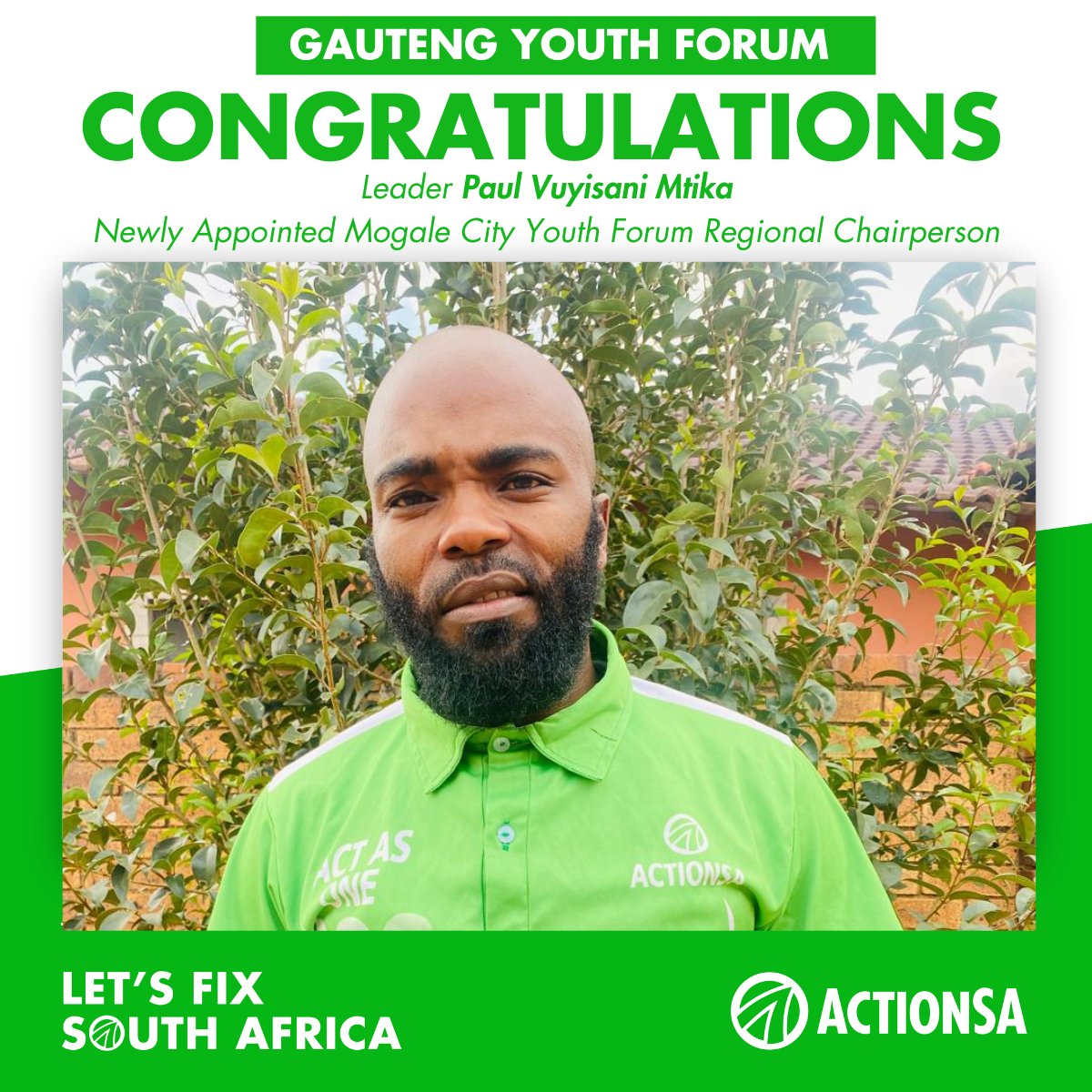 ActionSA Gauteng Youth Forum tweet media