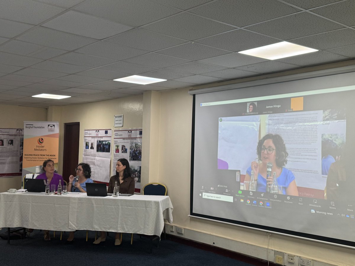 How can we strengthen policy &amp; engagement to better support insider mediator networks? 

Our <a href="/DetweilerNura/">Nura Detweiler</a> shares the value of these networks, their potential &amp; the need to strengthen policy towards them at the final conference of the insider mediator consortium in #Zimbabwe.