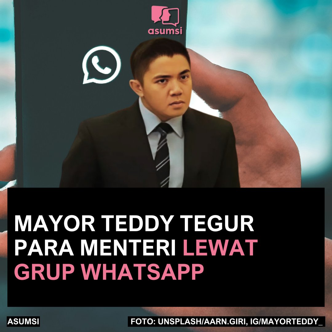 narkosun's tweet photo. Trus para menteri bikin WA Group lagi yg ga ada Teddy-nya. 😂 https://t.co/jOSLy9AmFB