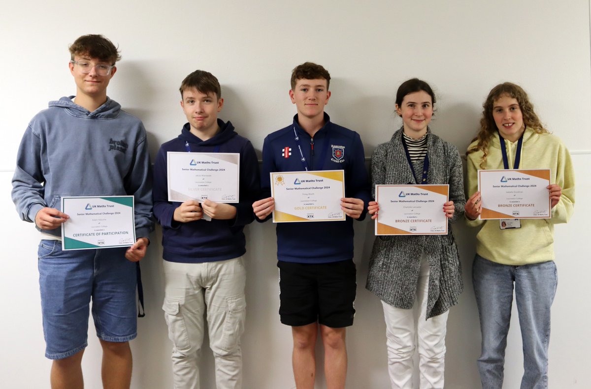 athenalearning_'s tweet photo. Congrats to our @LauncestonCol  students on their success in the UK Maths Trust’s Senior Challenge! Special shout-out to Finlay &amp; Stamatis for achieving Gold &amp; qualifying for the Senior Kangaroo competition in Nov! 🏅👏 #UKMathsTrust #MathsChallenge #LauncestonCollege https://t.co/MRJZsL5IoH