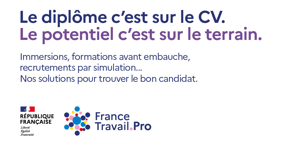 Professionnels : avec <a href="/FranceTravail/">France Travail</a>.Pro bénéficiez d'une offre de services adaptée et sur-mesure. 👌

🌐 650 conseillers entreprises #NouvelleAquitaine 
📞 39 95 : de 7h30 à 20h, même le samedi
💡 des solutions #recrutement innovantes

⏩ pro.francetravail.fr ⏪