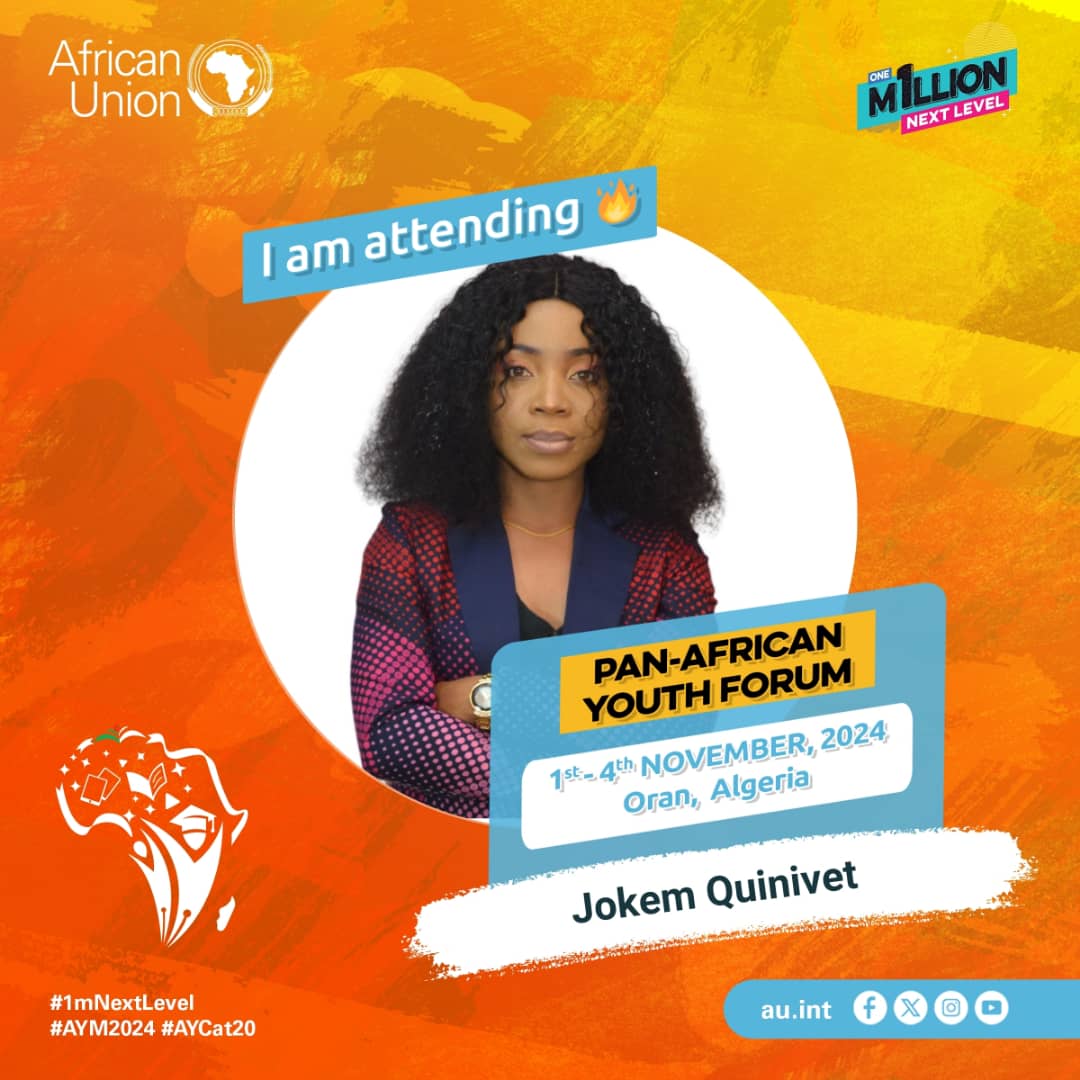 Representing  237🇨🇲🇨🇲  Educating an African Fit for the 21st Century. 
<a href="/FESKamerun/">FES Kamerun</a> 
<a href="/YAAN2019/">YAANetwork</a> 
@PAYF24
<a href="/AUYouthProgram/">African Union Youth Program</a>