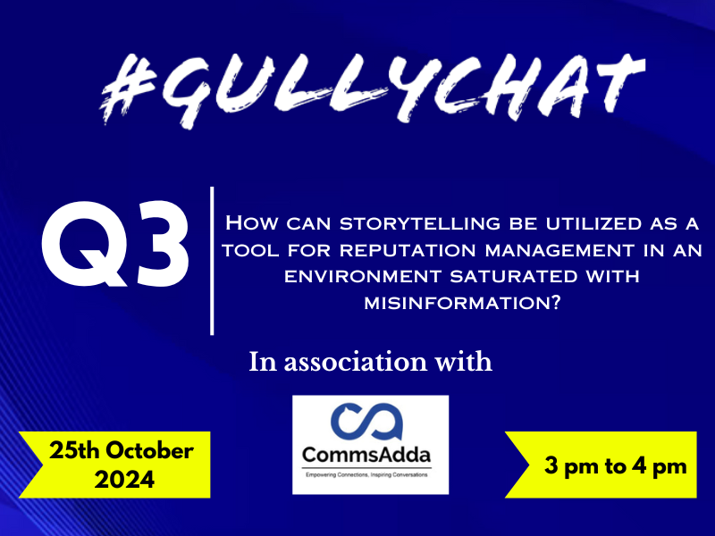 adgully's tweet photo. Here is the Third question for today’s #gullychat
@paddukonisetti @SantanuChakra @PoojaBD @bhavna_imran https://t.co/bbMIAfcwfq