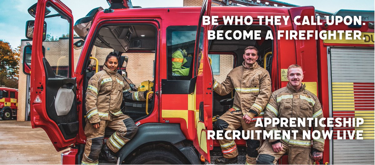 Our award-winning apprenticeship programme focused on training the firefighters of the future is now open to expressions of interest.

💻To register your interest and start your recruitment journey, click the link below: apollo.adc.uk.com/s/apprenticere…