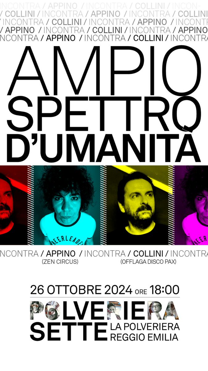 Max Collini (@maxcollini67) on Twitter photo Sabato 26 Ottobre alle 18,00 troverete me e Appino degli <a href="/zencircus/">The Zen Circus</a> a REGGIO EMILIA per il festival "Polveriera Sette". Sarà un incontro fatto di chiacchiere senza distintivi, letture e brani in acustico del repertorio solista di Appino. Ingresso 5 euro, info: <a href="/LaPolveriera_RE/">La Polveriera</a> Sabato 26 Ottobre alle 18,00 troverete me e Appino degli <a href="/zencircus/">The Zen Circus</a> a REGGIO EMILIA per il festival "Polveriera Sette". Sarà un incontro fatto di chiacchiere senza distintivi, letture e brani in acustico del repertorio solista di Appino. Ingresso 5 euro, info: <a href="/LaPolveriera_RE/">La Polveriera</a>