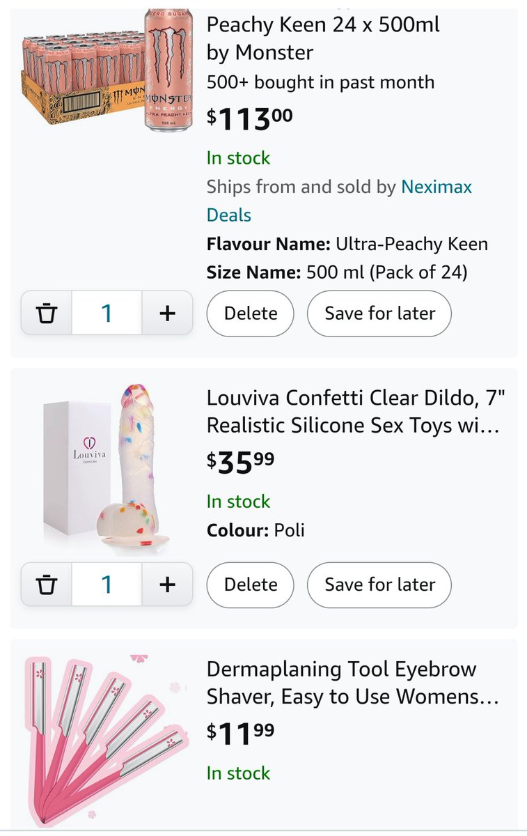 Amazon cart rn ~☆