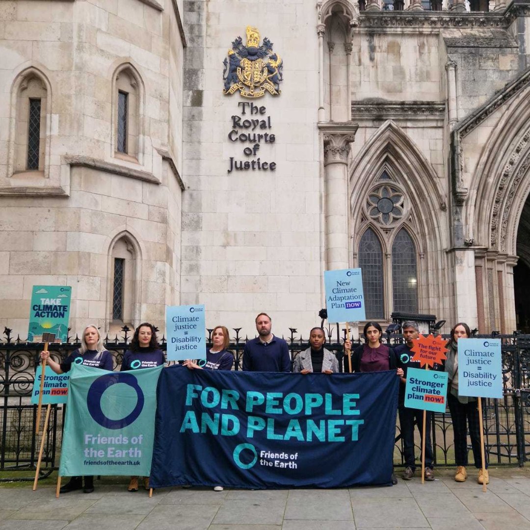 The High Court has ruled the government’s climate adaptation plan is lawful. Friends of the Earth, with our co-claimant's, challenged that plan, which will not protect us from the extreme impacts of the climate crisis, particularly coastal communities and disabled people.