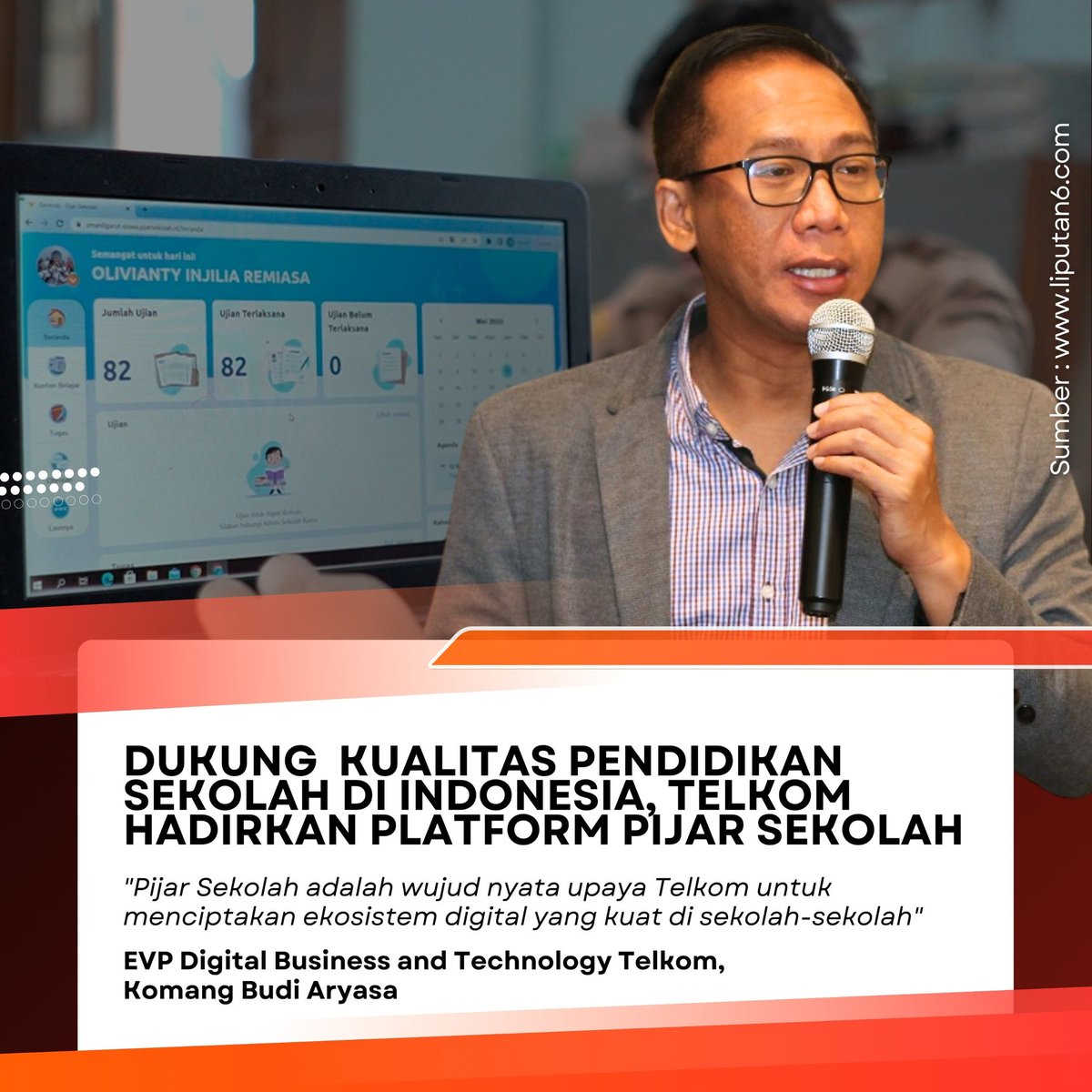 dugeem's tweet photo. Demi menaikkan kualitas pendidikan di Indonesia, Telkom Indonesia mempersembahkan Pijar Sekolah, sebuah platform digital yang memperkuat ekosistem pembelajaran di sekolah-sekolah!
#Berita #TelkomIndonesia #TelkomForYou #Pijar #PijarSekolah #Jin #GOAT 
https://t.co/ILuApwas38 https://t.co/mEKQmh9Ma8