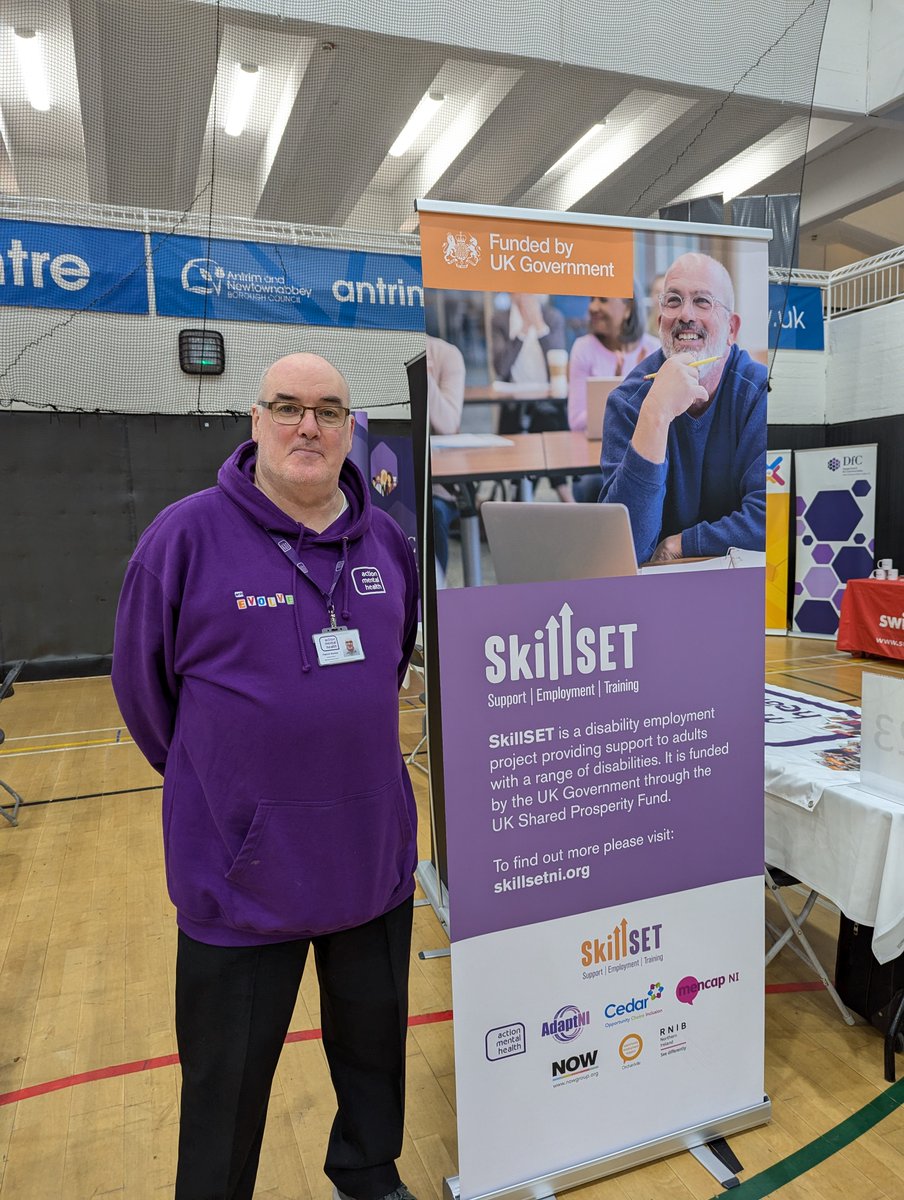 If you are looking for support to develop your CV and prepare for interviews to find employment, come along and talk with Patrick at the Antrim and Newtownabbey Jobs and Apprenticeships Fair today (Friday 25 Oct)! He'll be at table 23 at Valley Leisure Centre until 2pm.