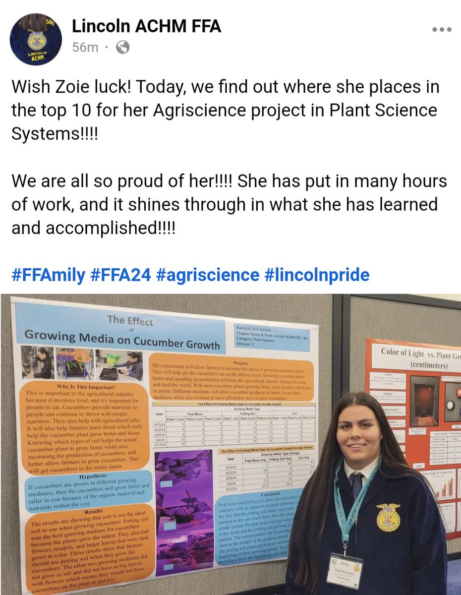 She gets her brains from her mom!!

#FFA