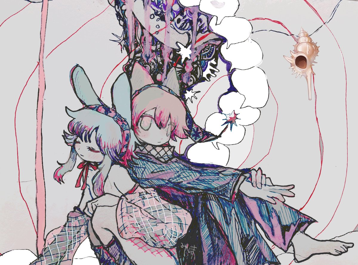 STtrrrmsm's tweet image. 依頼絵以外はocばかり描いてます