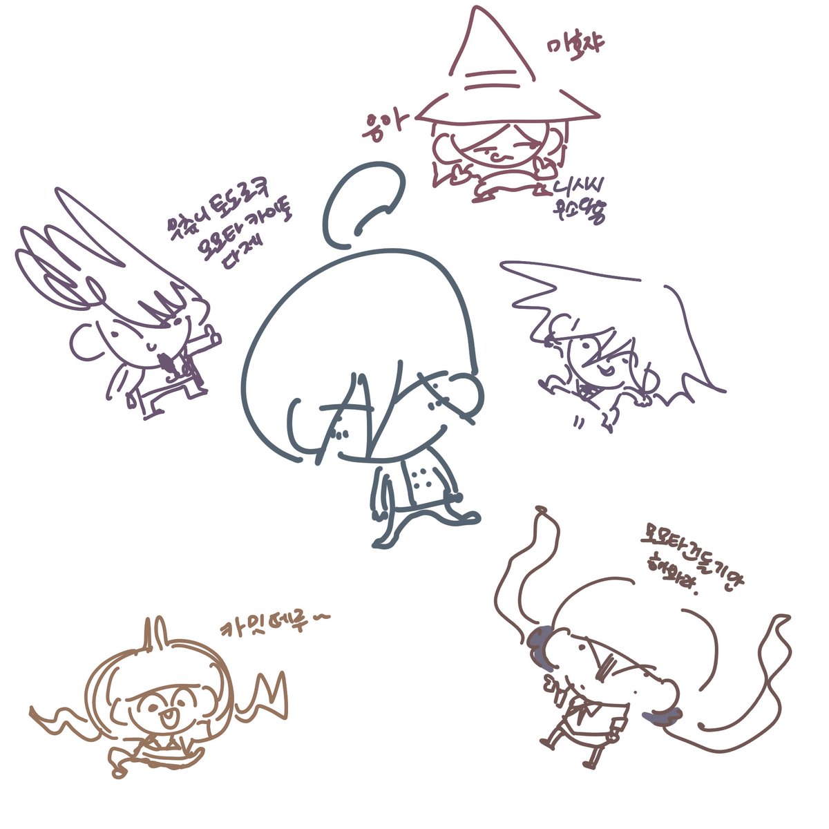 LEE_GAL_'s tweet image. 그저 낙서만