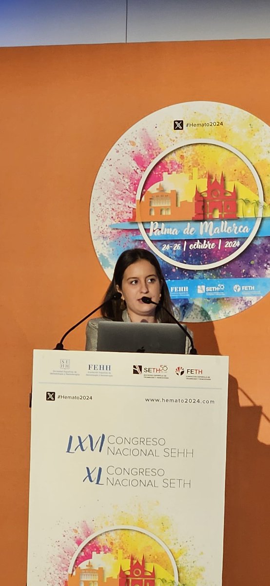 HematoHUVR's tweet image. Participación de la Dra. Beatriz Chiclana con una comunicación oral sobre el déficit de LCAT que causa #anemia hemolítica hereditaria en la sesión de #Eritropatología presentada por el Dr. Salvador Payán @salvadorpayan 
#SomosHUVR #Hemato2024 
@HospitalUVRocio @sehh_es