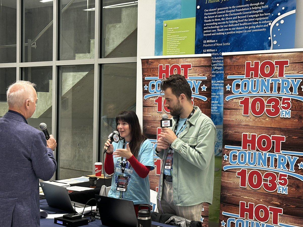 hardingcan's tweet photo. We are live! The DGH Radiothon is live from the Neville Gilfoy Wing - tune in to 103.5 and 105.1 @DGHfoundation @Surge105 @AM_y_FM @onair_blair https://t.co/jjGxNOBN2L