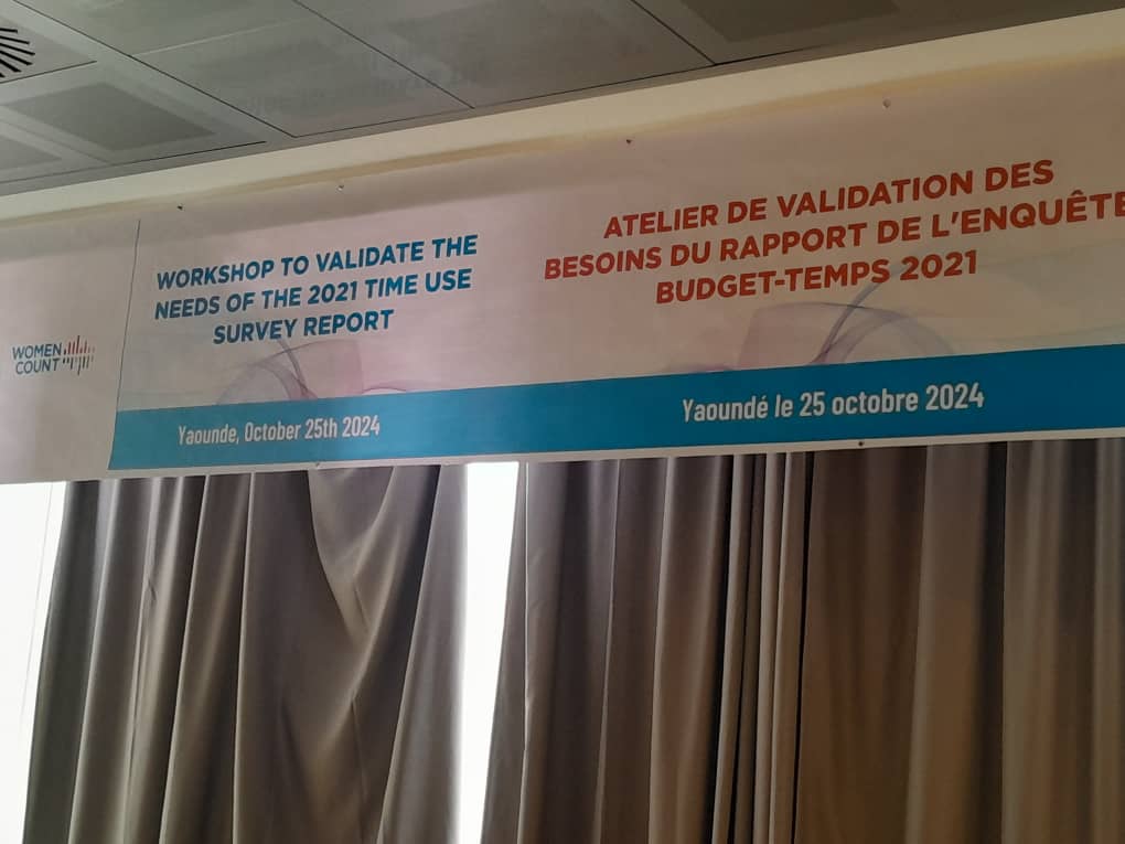 DataGender237's tweet image. Nous prenons part ce jour à l'invitation de l'Institut National de la Statistique #INS à l'atélier de validation des besoins du rapport de l'enquête sur l'emploi du temps (Budget-temps 2021) nécessaire pour quantifier la charge du travail domestique des femmes.