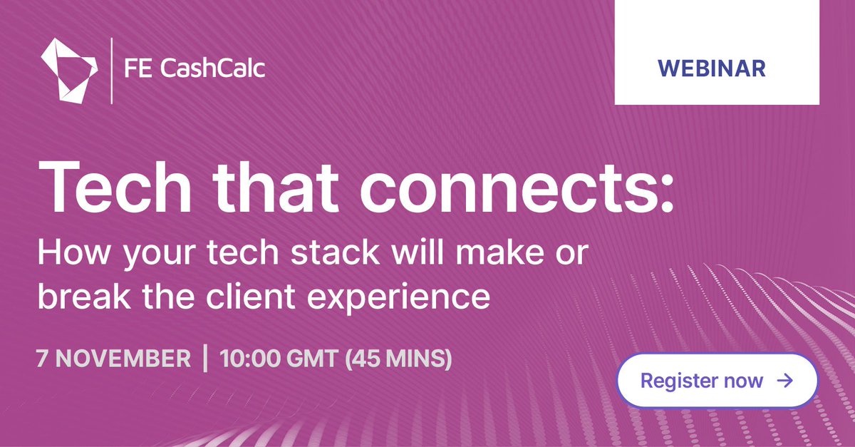 FECashCalc's tweet image. ❗Advisers lose 20% of their time switching systems. It's time to reclaim those hours.
Join David Scholes on 7 November at 10:00 GMT to learn how to streamline tech for better client experiences.
➡️ Register now: hubs.ly/Q02VQbs00
#FEfundinfo #Webinar #FinancialAdvisers