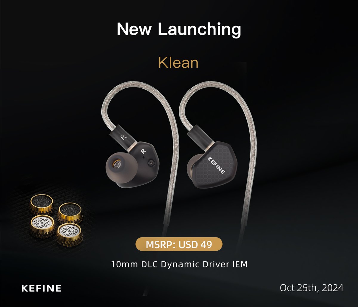 Kefine new IEM Klean is officially launched today! Do you want to take one?
Aliexpress:
aliexpress.com/item/325680777…