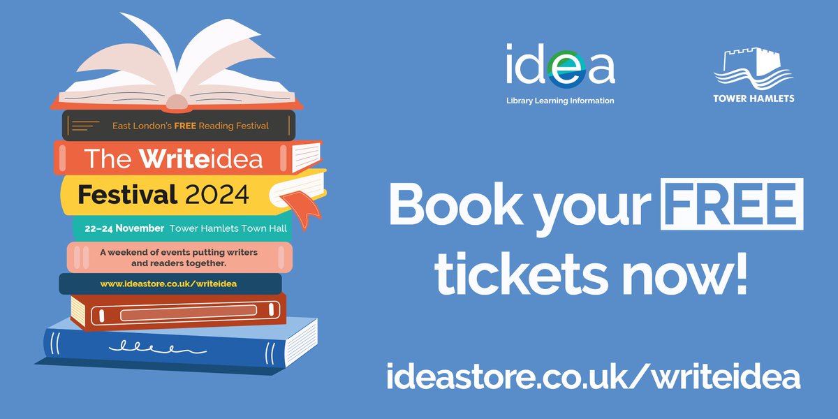 🎟️TICKETS NOW AVAILABLE!🎟️

The Writeidea Festival returns in a brand new location - Tower Hamlets Town Hall - and it's better than ever!🎉

Dive into a weekend of inspiring talks, thought-provoking discussions, and fresh ideas!

👉 ideastore.co.uk/writeidea

#Writeidea