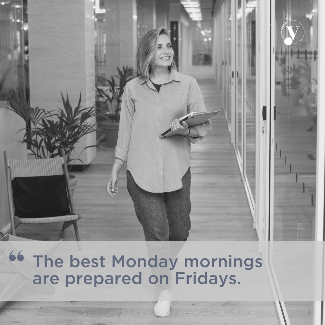 #PlanAhead #MondayMindset #FridayFocus #StartStrong #ProductivityTips