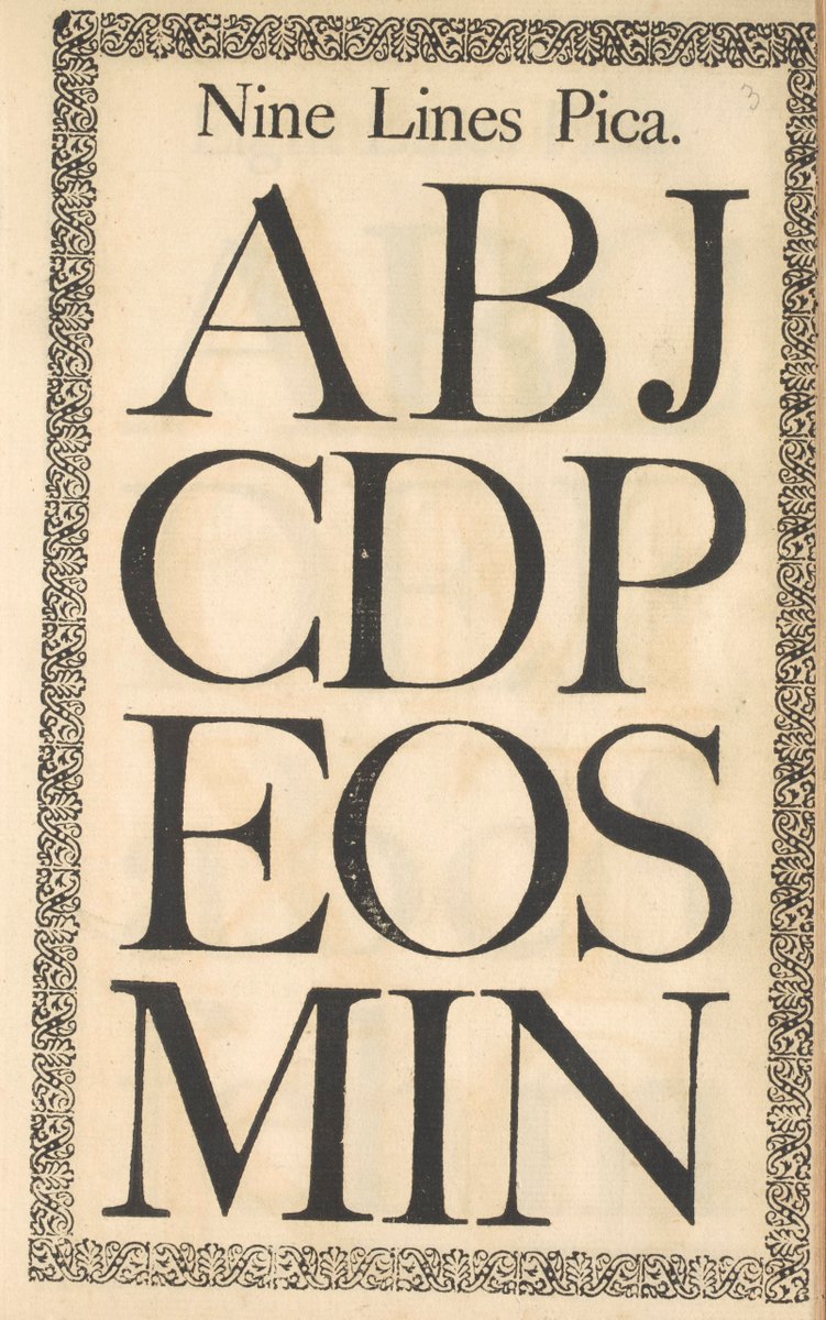 stbridefdn's tweet photo. 📚 Pages from a 1765 specimen book from type founder Thomas Cottrell.
The book has been digitised in full and can be viewed for free via the Internet Archive!
🔗 https://t.co/MAzX1vS81k
#TypeSpecimen #Typography #TypeFoundry #DesignHistory #PrintHistory #Library https://t.co/Q96TwreFEi
