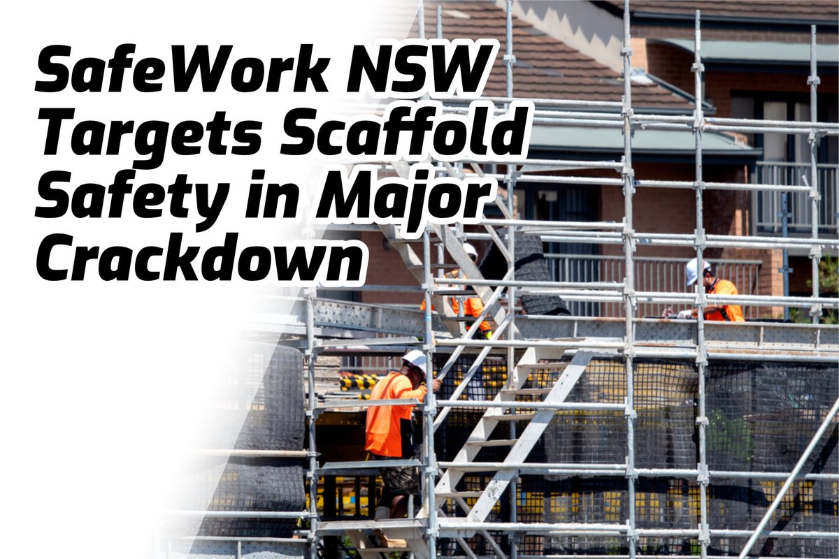 ScaffoldingNews's tweet image. 🌍 Global News &amp;gt; SafeWork NSW inspectors have kicked off a full-scale inspection blitz on scaffold safety at construction sites across New South Wales, Australia.

Read more: ow.ly/uQ5z50TT7vG

 #ScaffoldSafety #SafeWorkNSW #GlobalNews