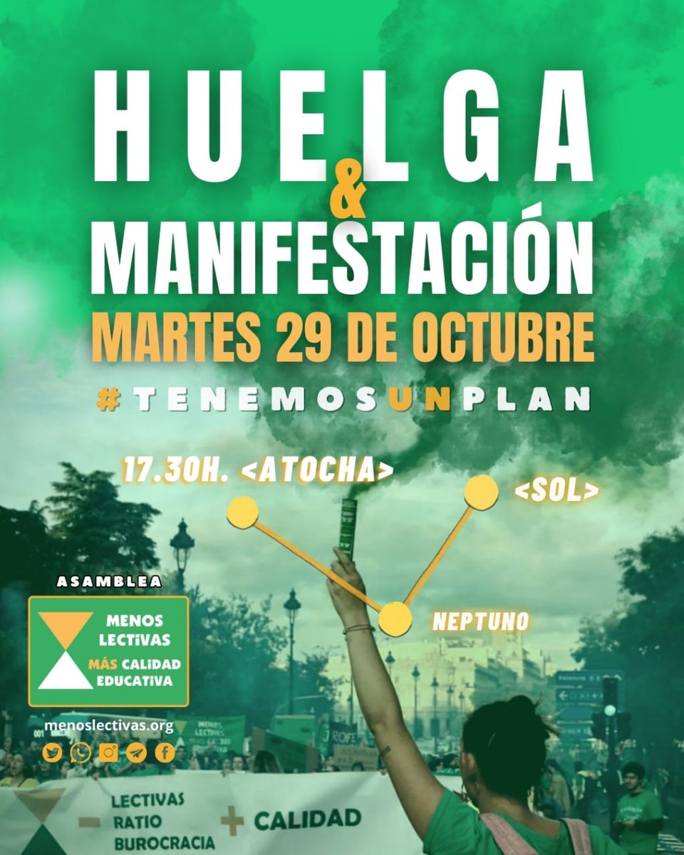 Este fin de curso vamos a pararlo todo. Porque sabemos que es la única manera de que nos escuche la Consejería.

Este martes seguiremos organizándonos y llevando el kit de asambleas a coles e institutos cercanos

Somos cienes, tenemos que ser miles
