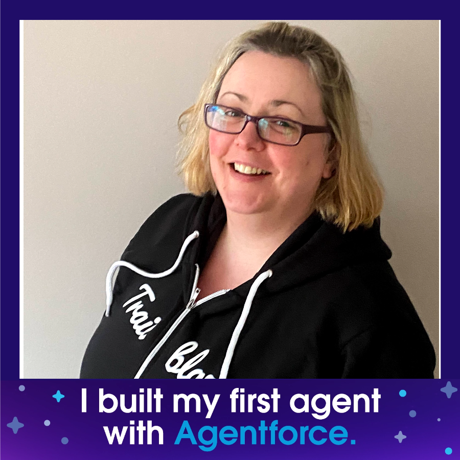 I built my first agent with Agentforce 🎉
Complete the <a href="/salesforce/">Salesforce</a> #BuiltWithAgentforce Quest to build yours today and celebrate your new skills with a custom photo. 🤖
Start learning: sforce.co/agentforcequest
#SFgiveaway