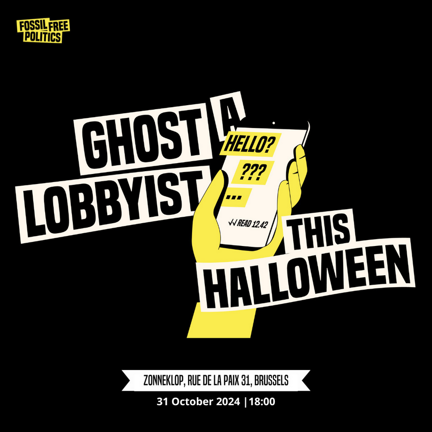 Got any Halloween plans? How about ghosting a fossil fuel lobbyist 👻? 

Join the monthly fossil free drinks next week and leave all the invitations to fossil fueled parties on seen ✔️✔️

Event 👉 linkedin.com/events/7252632…
