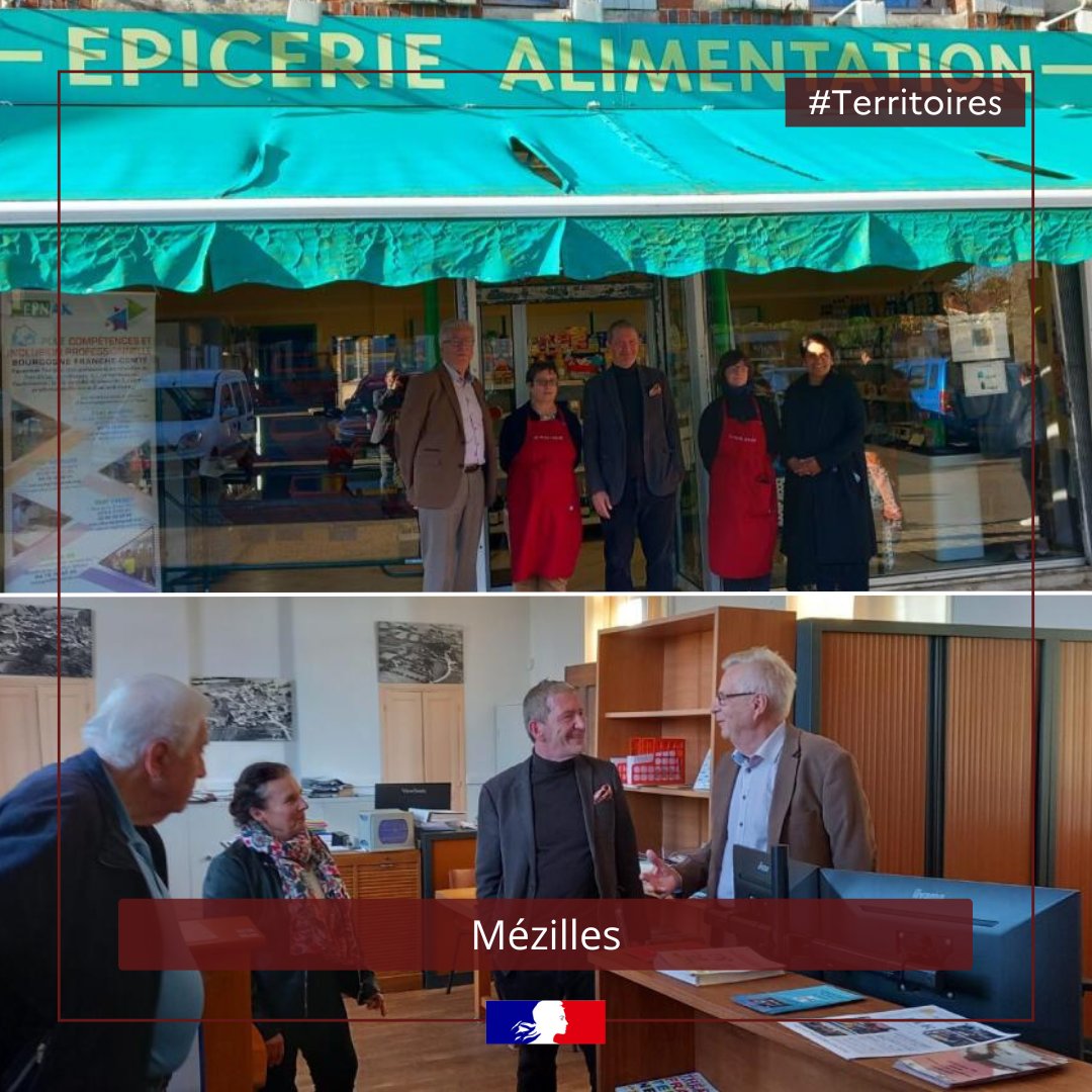 Prefet89's tweet image. #TerritoiresRuraux
🤝@Prefet89 à la rencontre du maire de #Mézilles, engagé dans une politique de #dynamisation de son #territoire.
Depuis 2023, 💰l'État a soutenu les projets de cette commune à hauteur de 229K€ pour les travaux de réaménagement de la mairie.