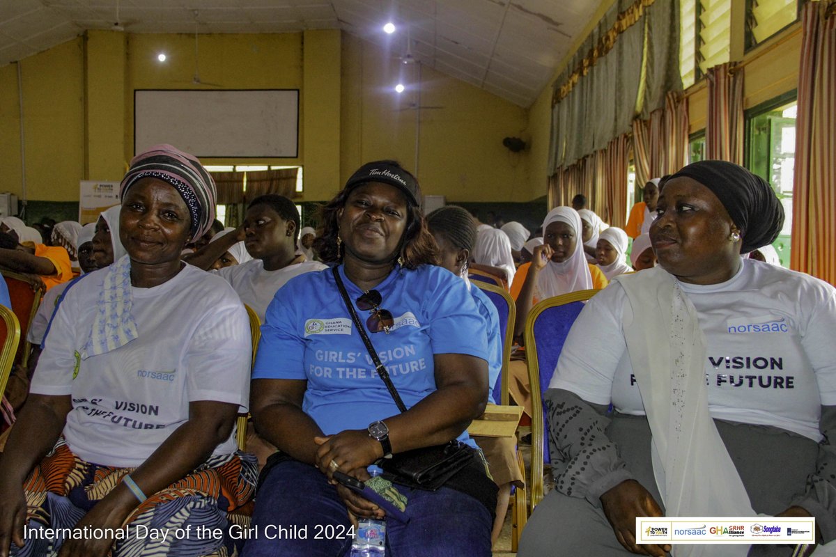 PowerToYouthGh's tweet photo. After the march, the girls received inspiring words from key speakers and sanitary pads to support their health and confidence. Together, we affirmed that girls' visions are powerful and valid💪. @TheGHAlliance @SongtabaNGO #IDGC2024 #Girlsvision @GES https://t.co/iComqUyVSW