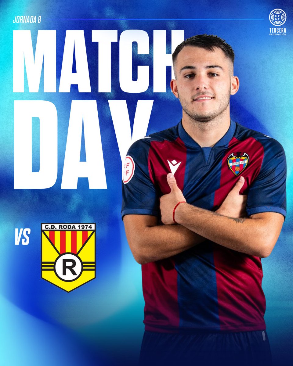⚔️ Día de partido | #AtléticoLevanteUD 

Jornada 8⃣ 
🆚 <a href="/cdroda/">CD Roda</a> 
⏱️ 12:00 horas 
📍 Ciudad Deportiva de Buñol