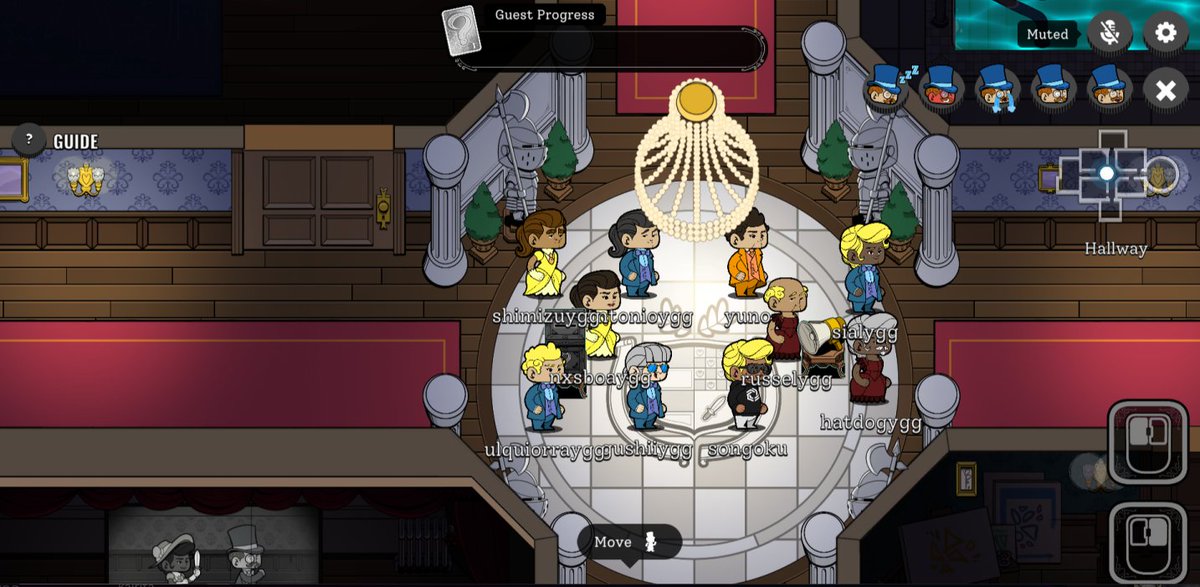 boowwiii's tweet photo. playing this game with my fellow guild members is really funny. I really love this game a lot! #guildhouse

@YieldGuild
@InviteToMystery
#YGGGAPS7 #YGGxTheMysterySociety #YGGInsideTheMysteryCircle https://t.co/Xi37OEnkHf