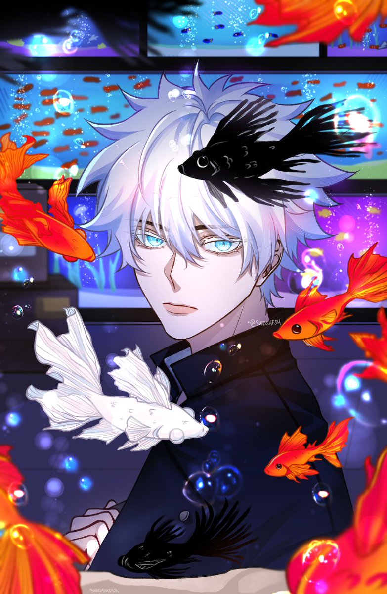 swdshfsh's tweet photo. 🐠🐟🐡

#JJK #JujutsuKaisen #GojoSatoru #Gojo https://t.co/HwEtSGcje3