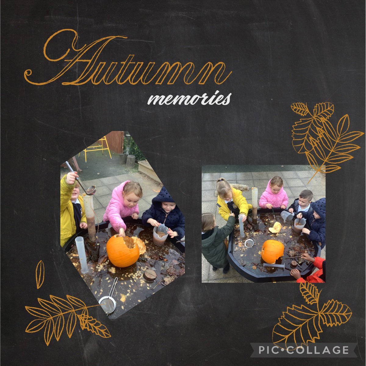 IPMATTowngate's tweet photo. Pumpkin soups, pumpkin pies and pumpkin potions are being made outdoors today! #ReceptionTPA https://t.co/sDo5RKkcM3
