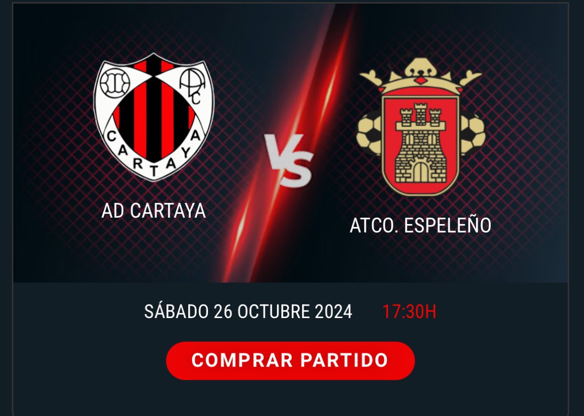 📺  TV | Este sábado desde las 17:30 vive en directo el enfrentamiento entre la AD Cartaya y el Atco Espeleño. Os dejamos el enlace. Webdirecto.com
#Jornada8
#Aupaatletico🔴⚪