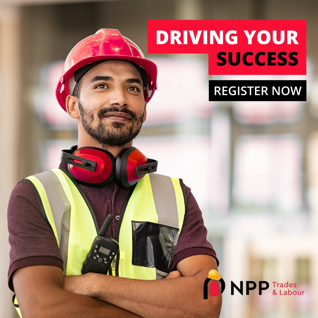 NPP_Limited's tweet photo. Supported by a team that’s always got your back, NPP Trades &amp; Labour connects skilled professionals with career opportunities 🤝

Register your CV online today: https://t.co/SjlYsf8aUi 

#tradesandlabour #recruitmentservices #hiringnow #jobsearch https://t.co/pz1Ai8dqyk