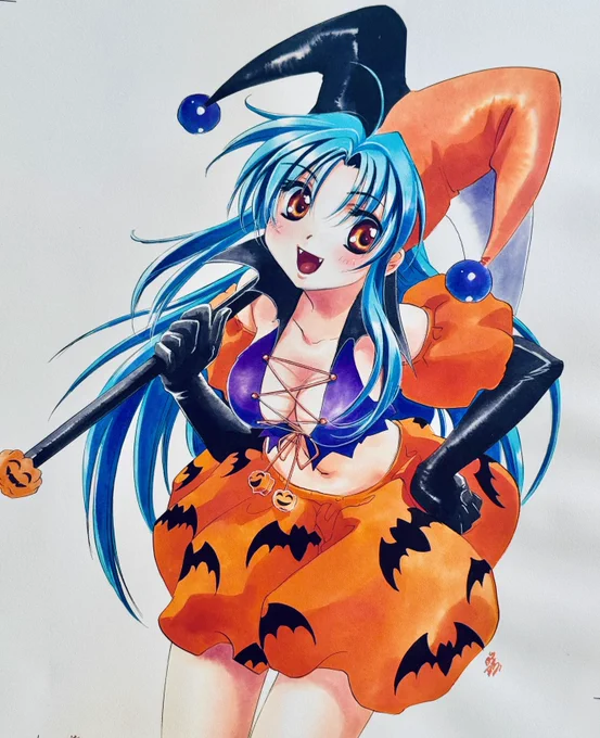 だいぶ昔のハロウィン絵。 
