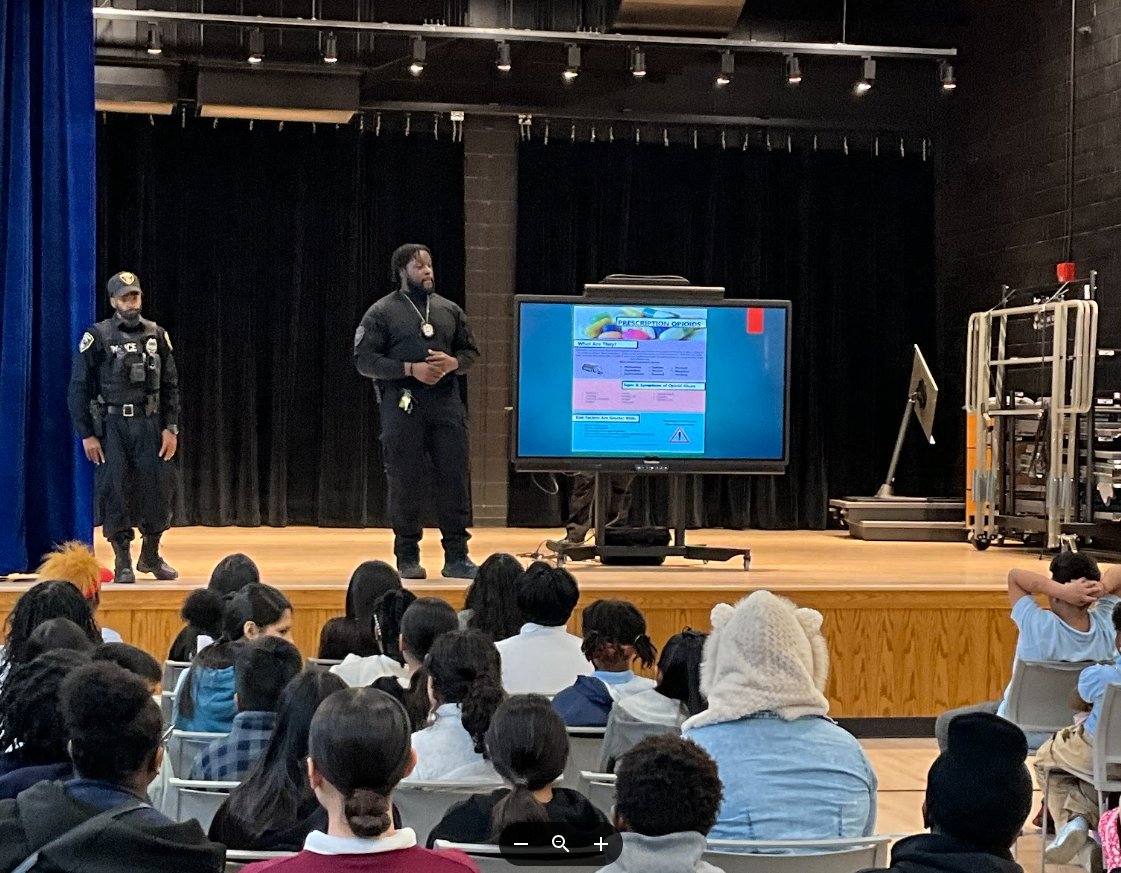 Thank you to the Orange Police Department for visiting Cleveland Street School to talk with students about the importance of staying away from controlled substances. #goodtogreat #movingintogreatness